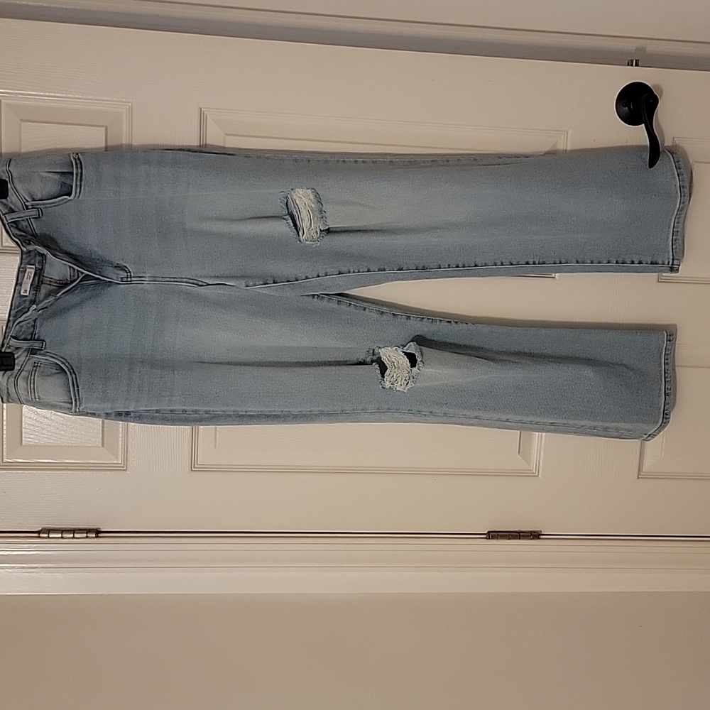 SO super high rise juniors wide leg jeans size 13